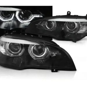 Xenon koplampen AngelEyes DRL Black geschikt voor BMW X5 E70