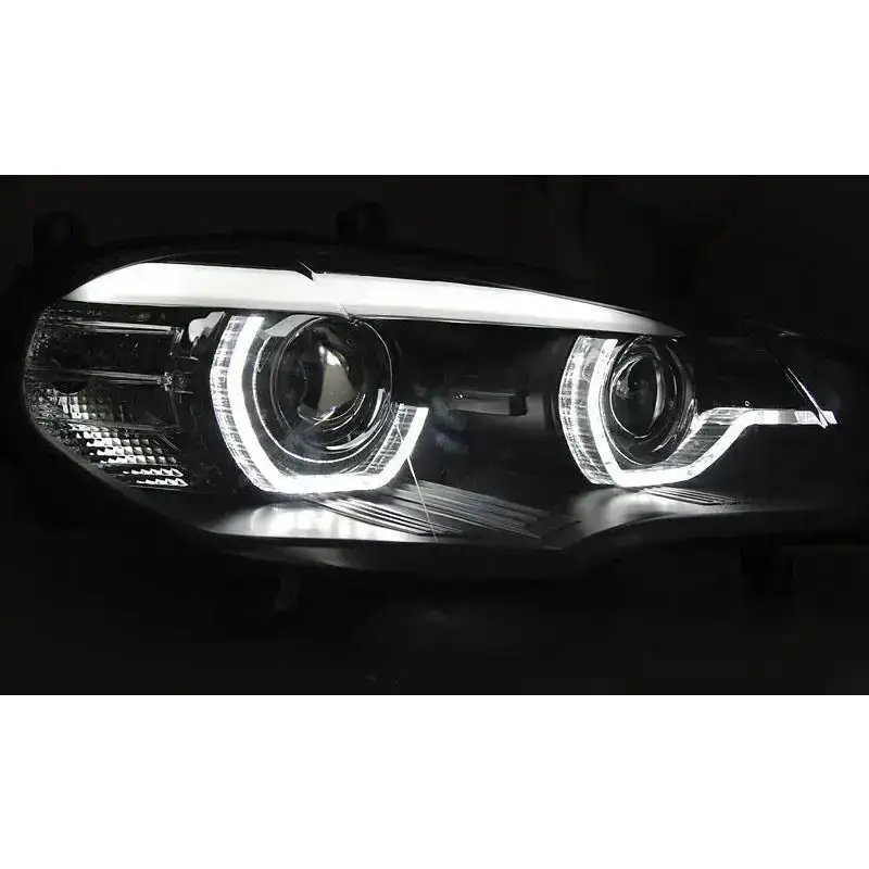 Xenon koplampen AngelEyes DRL Black geschikt voor BMW X5 E70 - Afbeelding 5