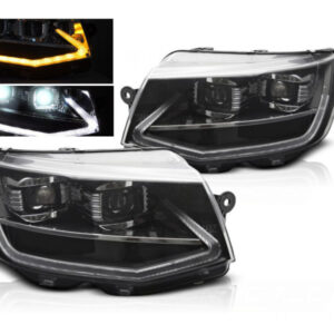FULL LED tube koplampen Black dynamisch knipperlicht geschikt voor VW T6