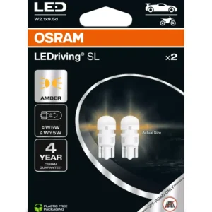 Osram LEDriving SL W5W-T10 Amber / Oranje 2827DYP set