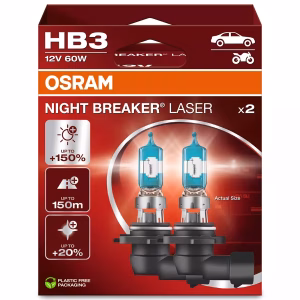 Osram Night Breaker Laser HB3 9005NL-2HB set